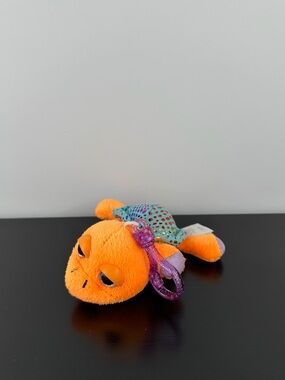 Russ Berrie Rare Lil Peepers Laguna Turtle Sparkly Keychain Clip 4” Plush Peeper